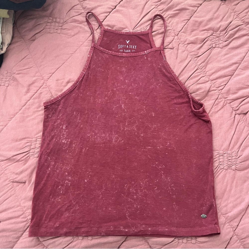 AEO SOFT AND SEXY RED TANK